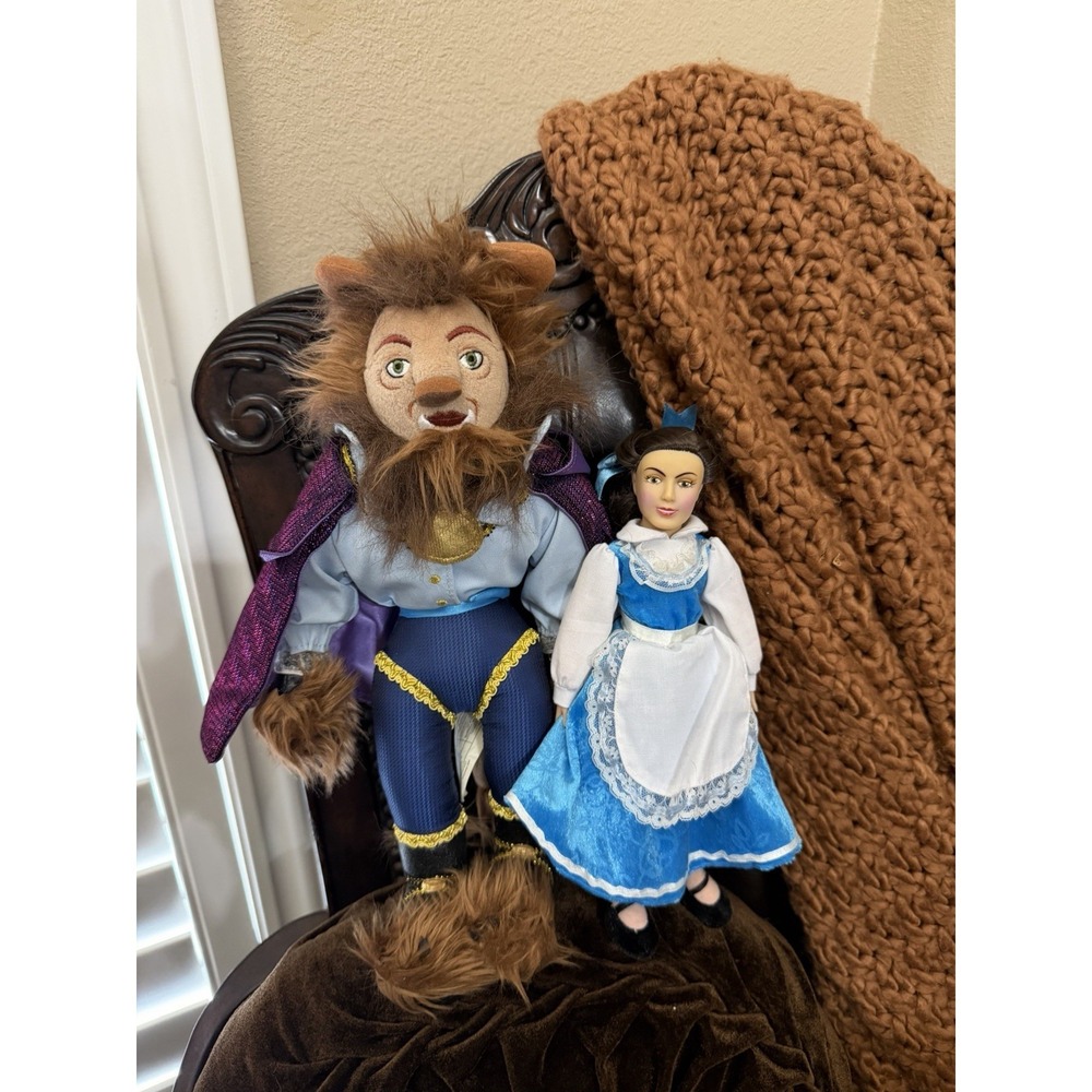 Disney Beauty and the Beast Broadway Musical merch Beast And Belle Plush Toy